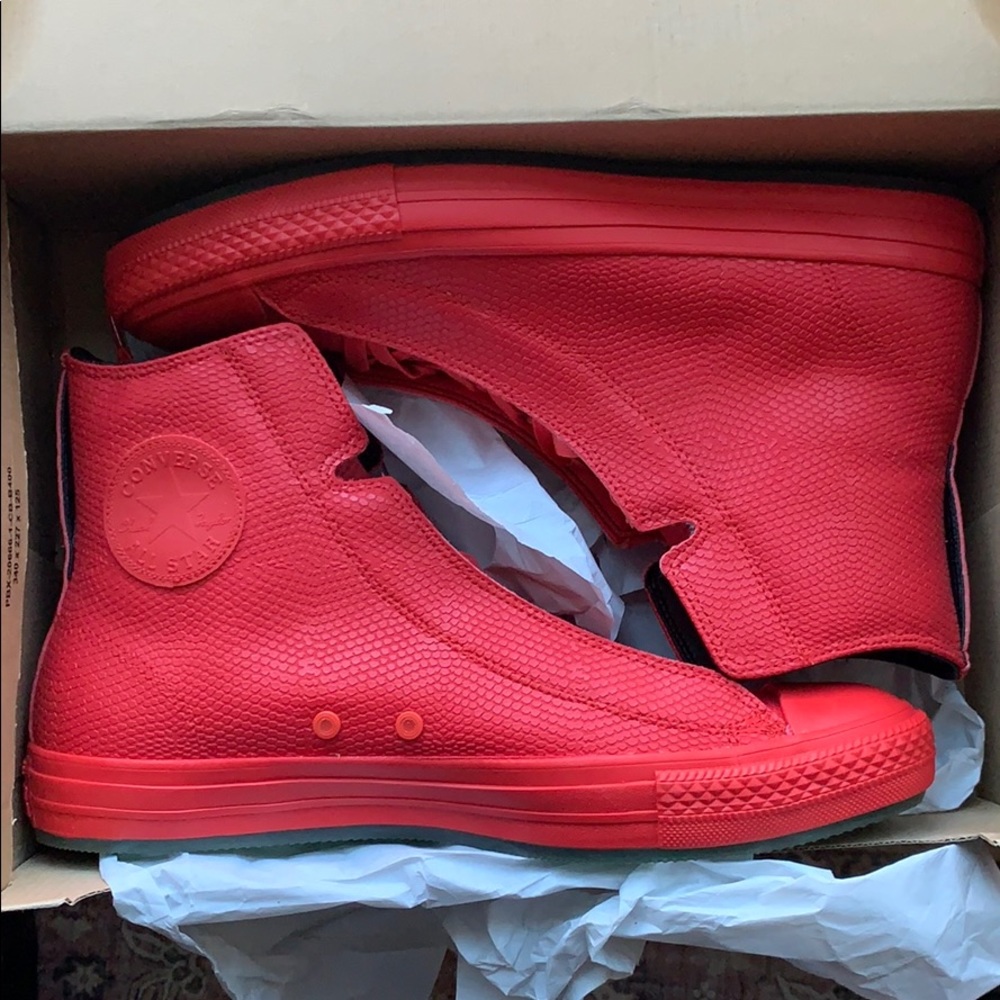 CONVERSE All Star Hi Alpha in Red Python Men 10.5 - Picture 2 of 8